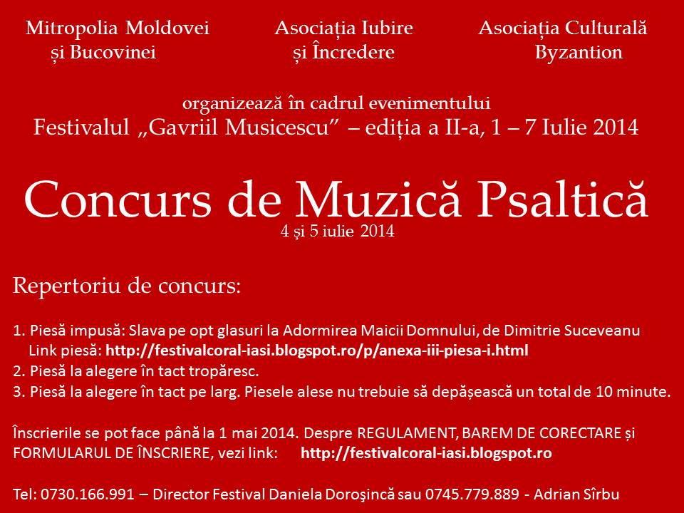 concurs muzica